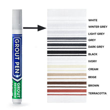 Load image into Gallery viewer, Winter Grey - Grout Pen Tile Paint Marker: Waterproof Tile Grout Colorant and Sealer Pen - Grout Pen