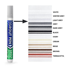 Load image into Gallery viewer, Light Grey - Grout Pen Tile Paint Marker: Waterproof Tile Grout Colorant and Sealer Pen - Grout Pen
