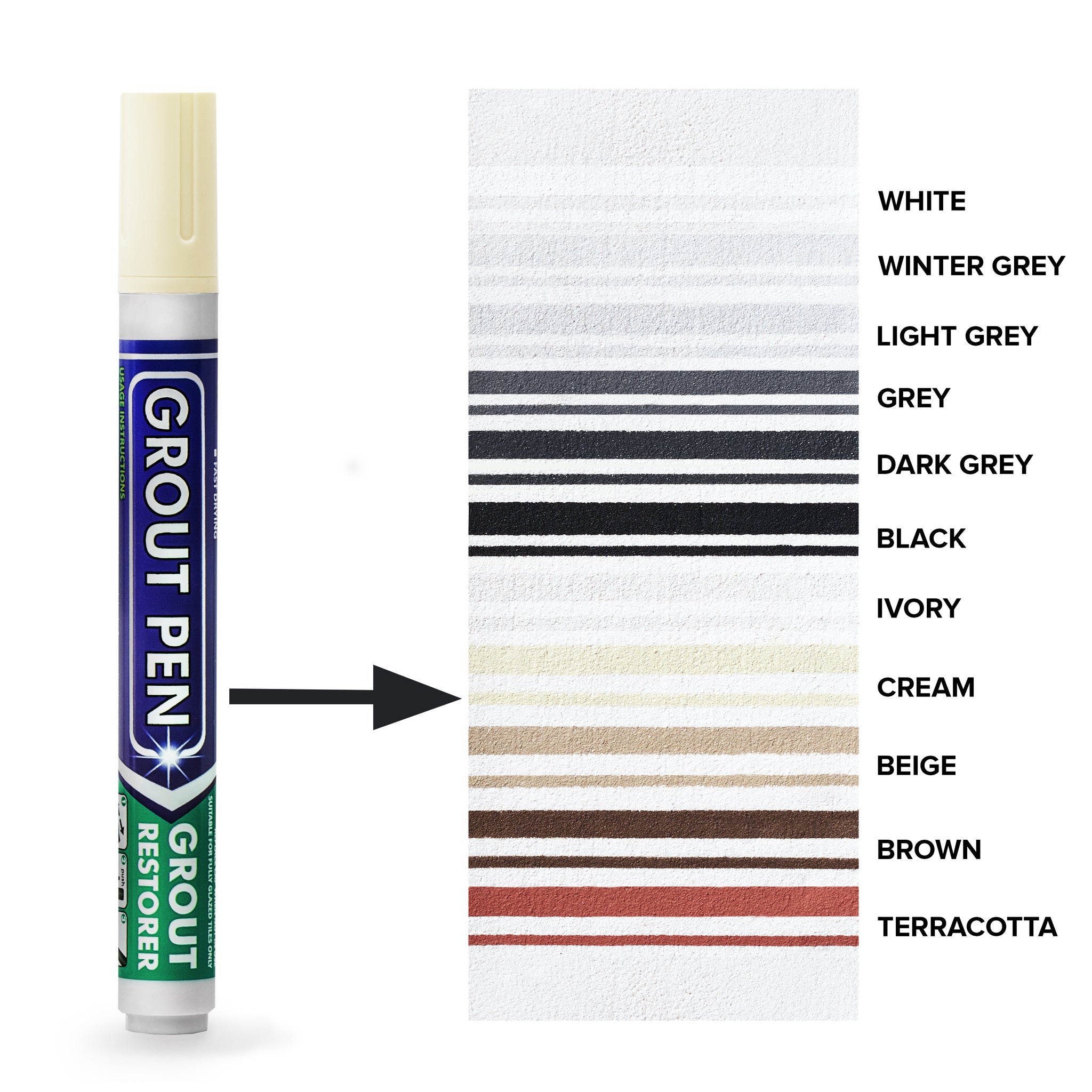 Ceramic Tile Seam Pen Wall Grout Restorer Pen Repair Marker Grout Filler Pen For Restoring Tile Wall Floor Bathroom And Kitchen I3584627507 - View #4