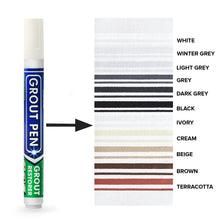 Load image into Gallery viewer, Ivory - Grout Pen Tile Paint Marker: Waterproof Tile Grout Colorant and Sealer Pen - Grout Pen
