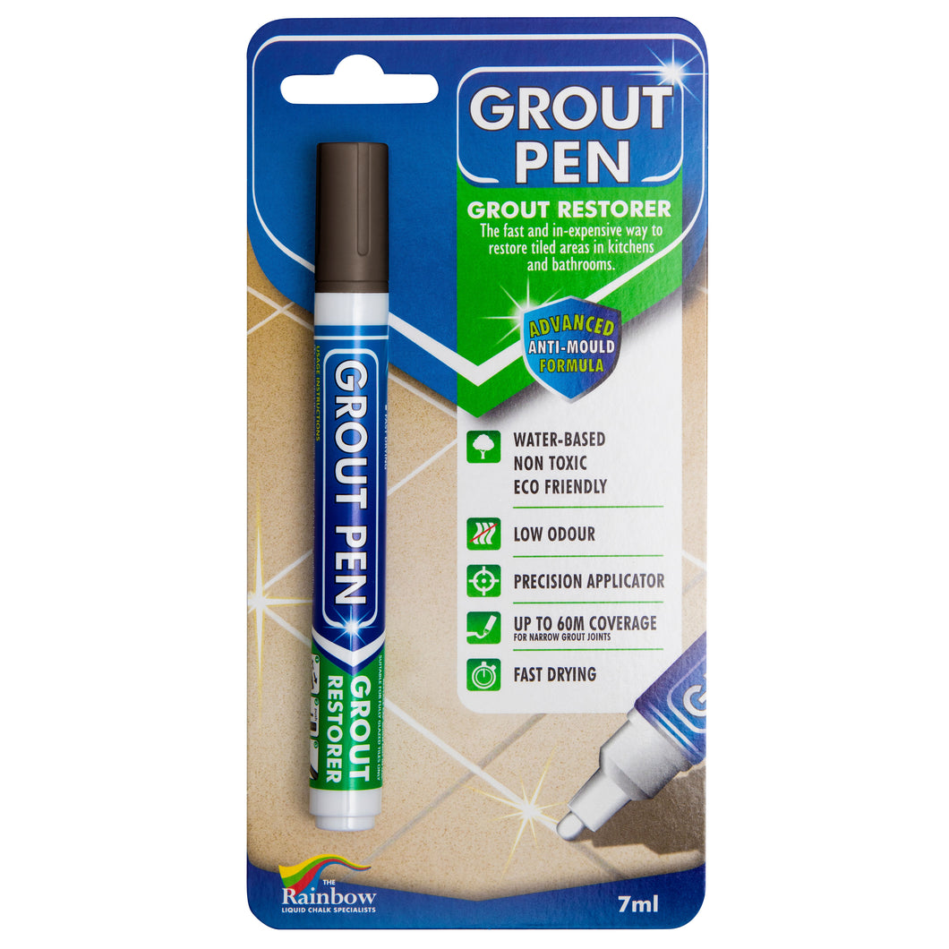 Brown - Grout Pen Tile Paint Marker: Waterproof Tile Grout Colorant and Sealer Pen - Grout Pen